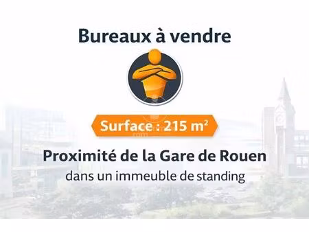 vente bureau 10 pièces 215 m2 à rouen