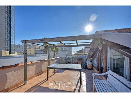 l'ancienne poste : maison de ville d'angle avec terrasse vue mer