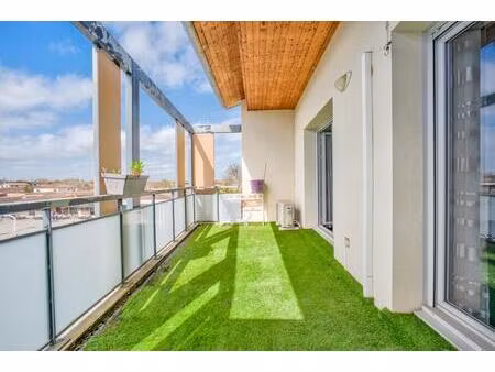 appartement t3 au coeur d'aucamville avec garage et grande terrasse de 15m²