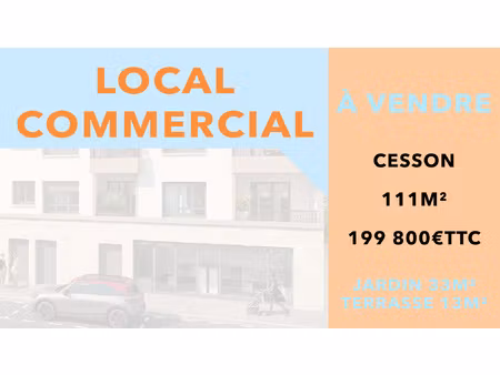 vente local commercial cesson (77)