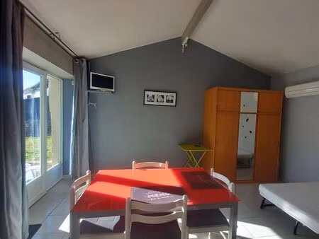 studio meuble avec jardin privatif et internet- pres de la cnpe