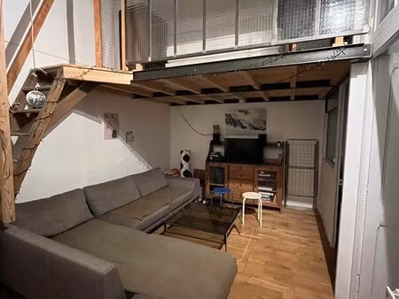 appartement eublé 2 pieces + mezzanine ancien rénové