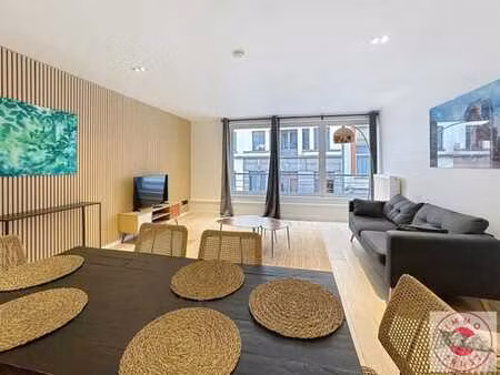 madou / superbe appartement meublé de 90m²  2 ch.  parking