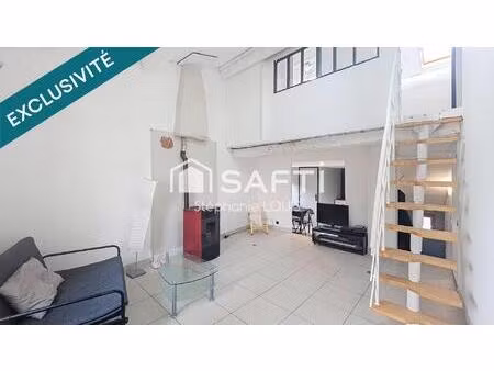 appartement t3 + bureau en duplex lumineux