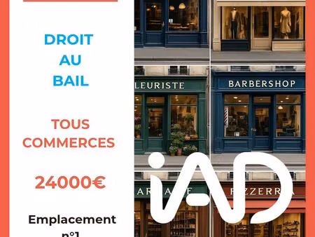 vente droit au bail 40 m²