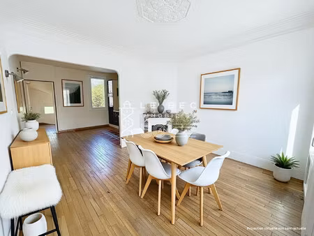 lorient le manio : maison des années 30 avec jardin de ville