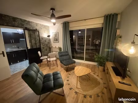 t1 meublé 37 m2 centre ville 500 cc