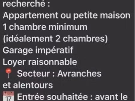 recherche maison urgent