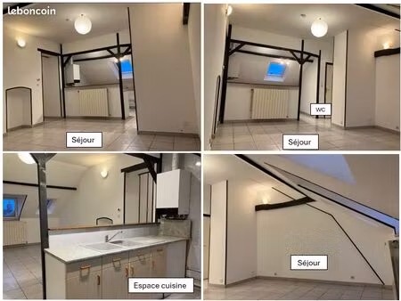 nevers agréable appartement t3 - env. 62m2 au sol - 2 chambres + parking