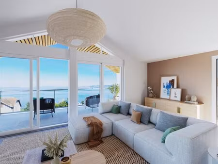 évian appartement t4 neuf avec suite parentale et vue imprenable sur le lac