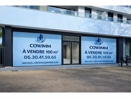vente commerce 100 m²