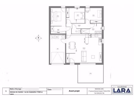 vente maison neuf 4 pièces 85m2 la jarne - 254200 € - surface privée