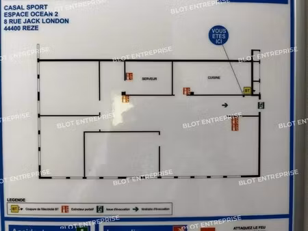 location bureaux 169 m²