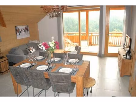 appartement duplex penthouse sud 3 chambres à vendre à vaujany  à seulement 200 m du...