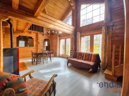 chalet 118 m²  deux chambres  terrain 8500 m² à lusigny