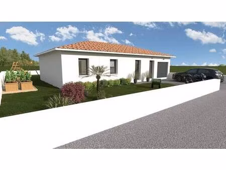 terrain avec maison neuve à vendre