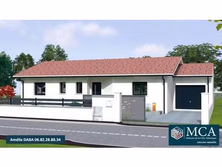 terrain avec maison neuve à vendre