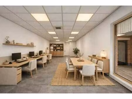 gerenoveerde handelsruimte (kantoor) met kelder in gent.