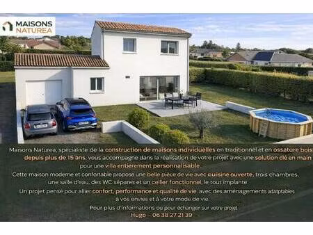 terrain avec maison neuve à vendre