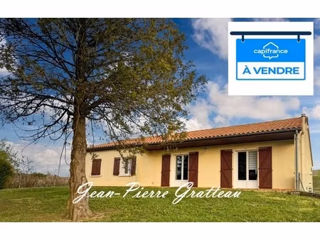 dept de la vienne (86) maison de plain pied à vendre type 5 pièces oyre (86)