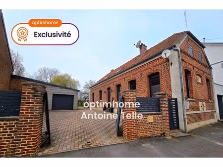 saint-souplet 59360 - maison individuelle de 4 chambres avec garage & jardin sur 1100m²