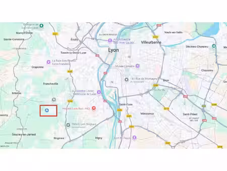 vente terrain 770 m² chaponost (69630)