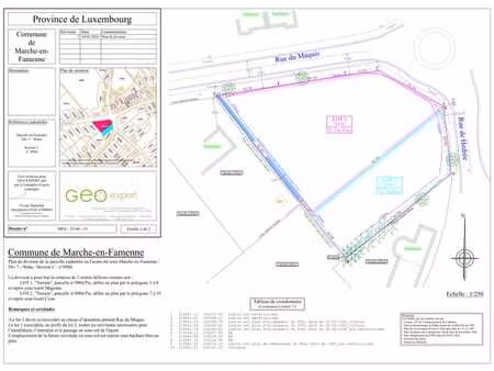 terrain constructible 785m² à marche-en-famenne