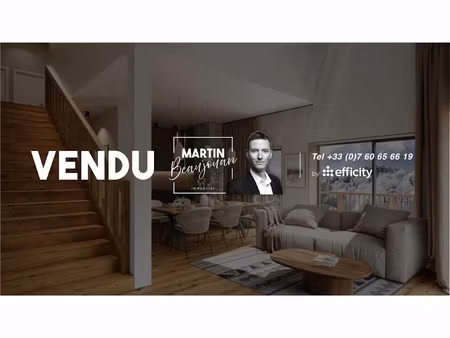 vente appartement 2 pièces 41.84 m² à les houches (74310)  326 000 €