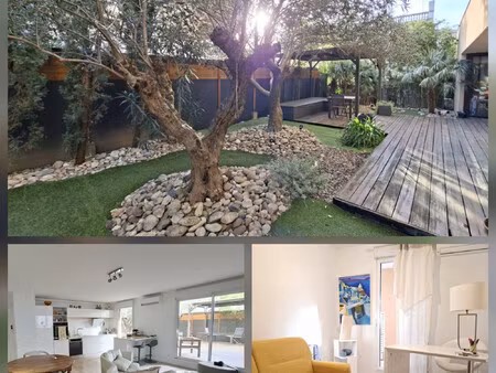 appartement f4 + jardin + terasses + double box