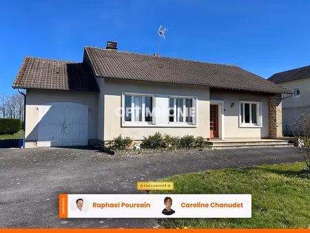 maison de plain-pied située à chateauponsac (87290)  implantée sur un terrain de 2180m² cl