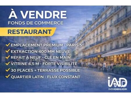 vente restaurant 56 m²