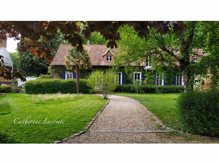 à vendre - samer - domaine d'exception - 381 m2 - élégante demeure de caractere sur 3 hect