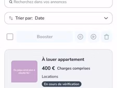 à louer appartement