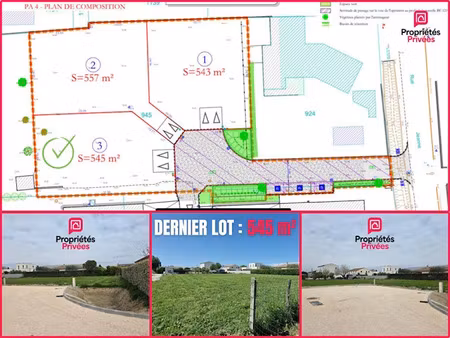 vente terrain 545 m² à nimes (30000)  159 900 €