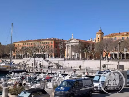 alpes-maritimes (06) vue mer nice le port 3 pièces balcon