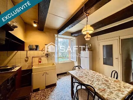 à vendre – maison en pierre avec jardin à saint-merd-la-breuille (creuse)