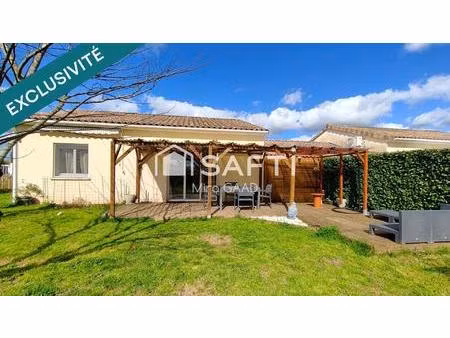 maison plain pied rénovée avec grand jardin