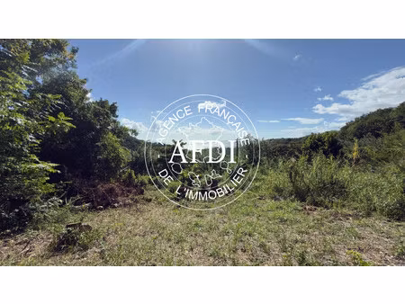 terrain constructible  vue mer  776 m²  case-pilote