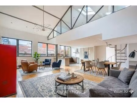 loft avec terrasse dans une ancienne distillerie