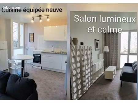 joli studio de 31 m2 déco neuve limite villeneuve d'ascq  meublé et sans frais d'agence
