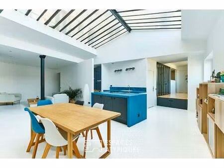 loft d'architecte avec verrière - jardin d'éole