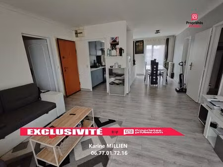 dreux 28100 appartement de type t4 - 3 chambres - terrasse - cave - garage - 106 000 hai