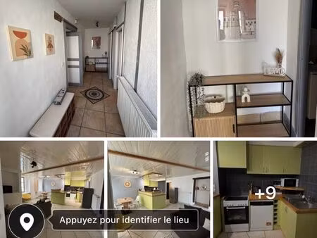 t3 meublé 80m² – grand séjour lumineux – rez-de-chaussée – brioude