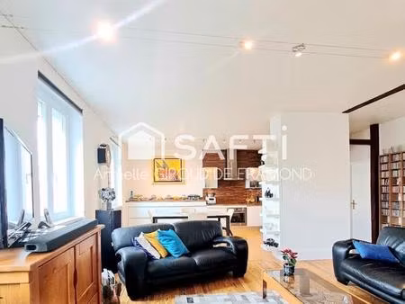 à mulhouse (68100) duplex élégant et lumineux de 87 m2 (120 m2 au sol)  proche quartier no