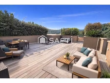 t3 de standing avec toit terrasse vue mer résidence avec piscine