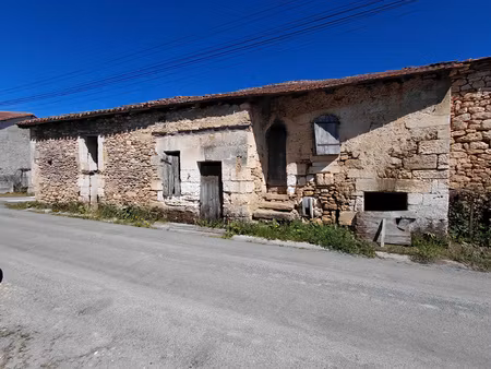 la tour blanche-cercles - grange en pierre dans un hameau