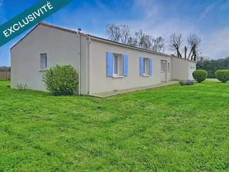 plain-pied avec jardin au calme à rioux