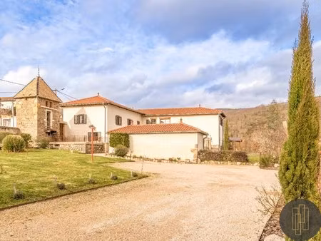 beaujolais - propriété avec vue dégagée sur le beaujolais et la chaine des alpes