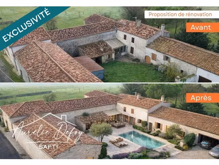 vente maison 7 pièces 76 m² à sainte-même (17770)  89 000 €