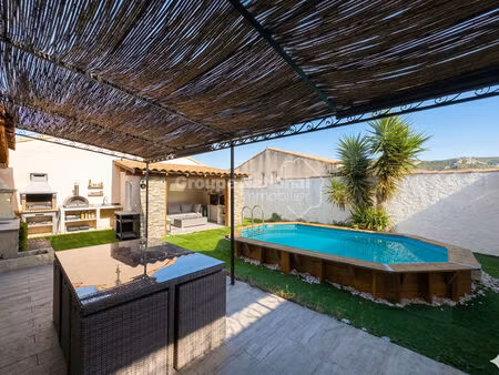 maison t4 plain-pied rénovée avec piscine - gignac